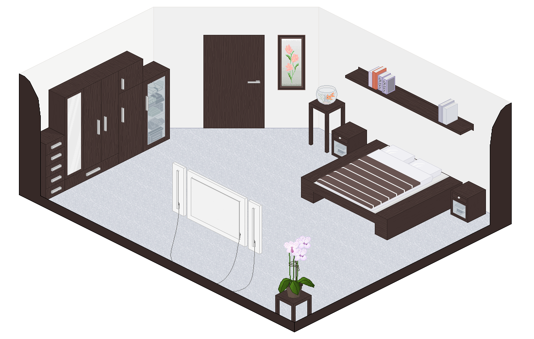pixel art: pixel bedroom. | justyna heinbockel